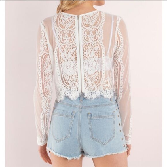 NWT lace top by Tobi belaro size large - Picture 4 of 9